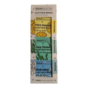 Global Beauty Care Clay Face Masks 3-Pack